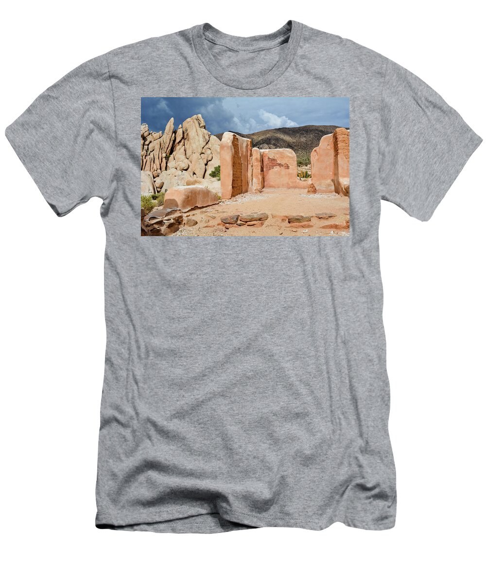 Joshua Tree T-Shirt featuring the photograph Joshua Tree Ryan Ranch Ruins by Kyle Hanson