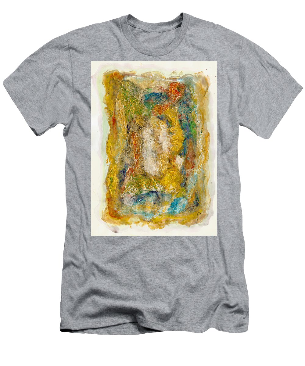 Kappa3 T-Shirt featuring the painting Kappa #3 Abstract by Sensory Art House