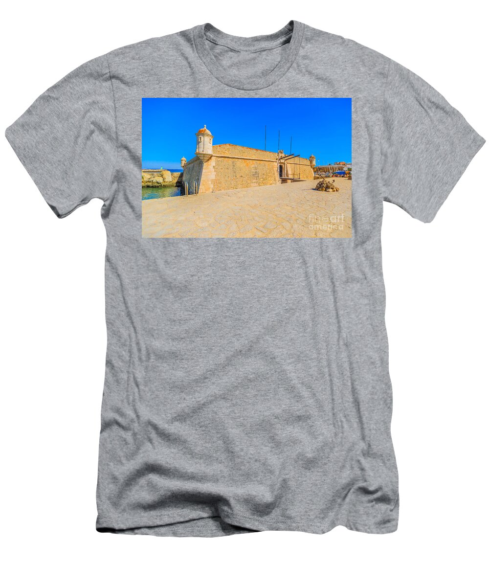 Portugal T-Shirt featuring the photograph Lagos Algarve Fortress by Benny Marty