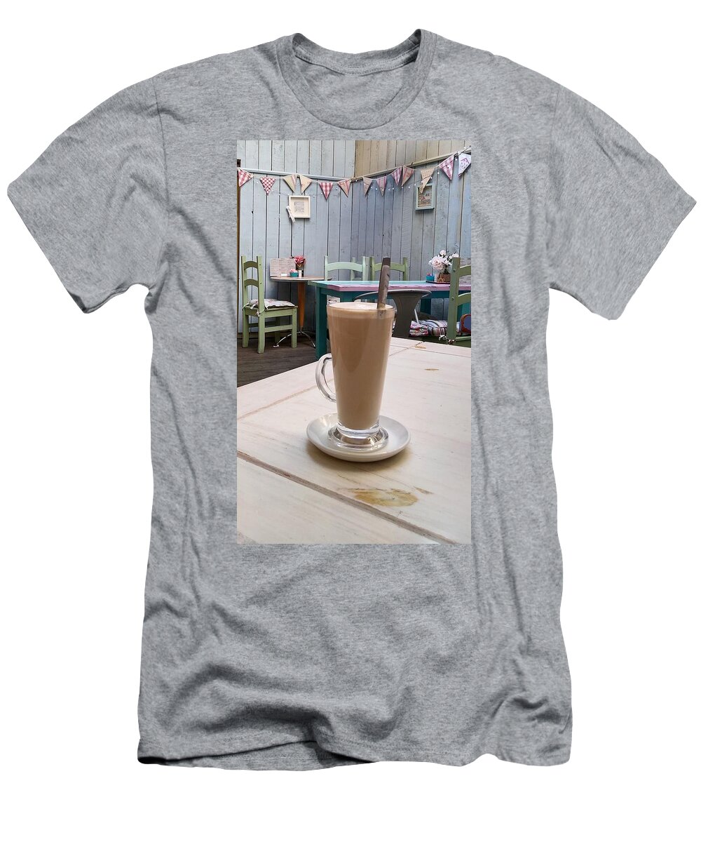 Latte Time T-Shirt featuring the photograph Latte Time by Lachlan Main