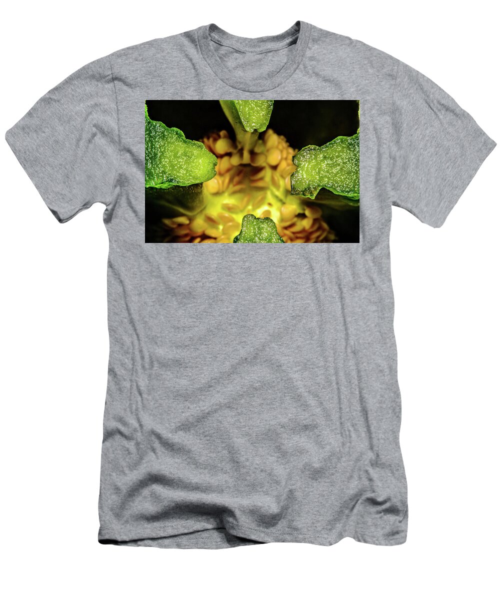 Macro T-Shirt featuring the photograph Looking into a Pepper by John Bauer