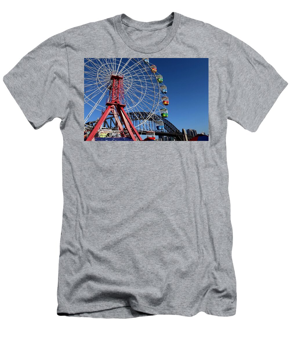 Luna T-Shirt featuring the photograph Luna Park, Sydney Australia by Sarah Lilja