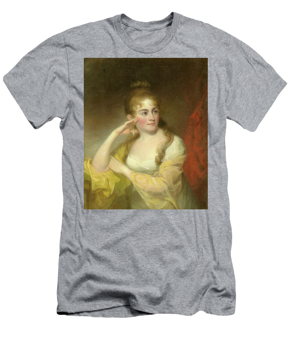 Lydia T-Shirt featuring the painting Portrait of Lydia Leaming, 1806 by Thomas Sully