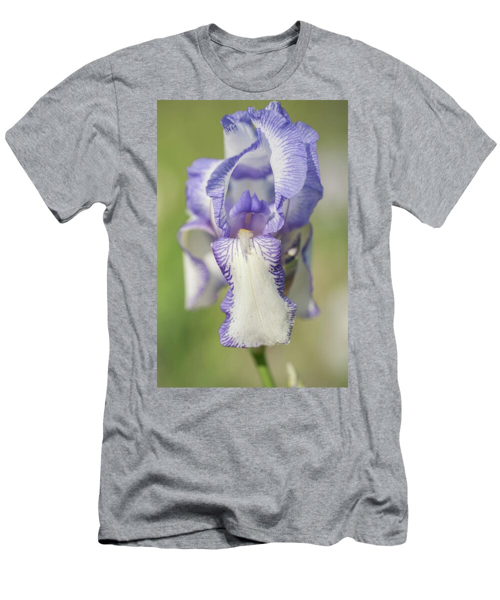 Jenny Rainbow Fine Art Photography T-Shirt featuring the photograph Madame Chereau 1.The Beauty Of Irises by Jenny Rainbow