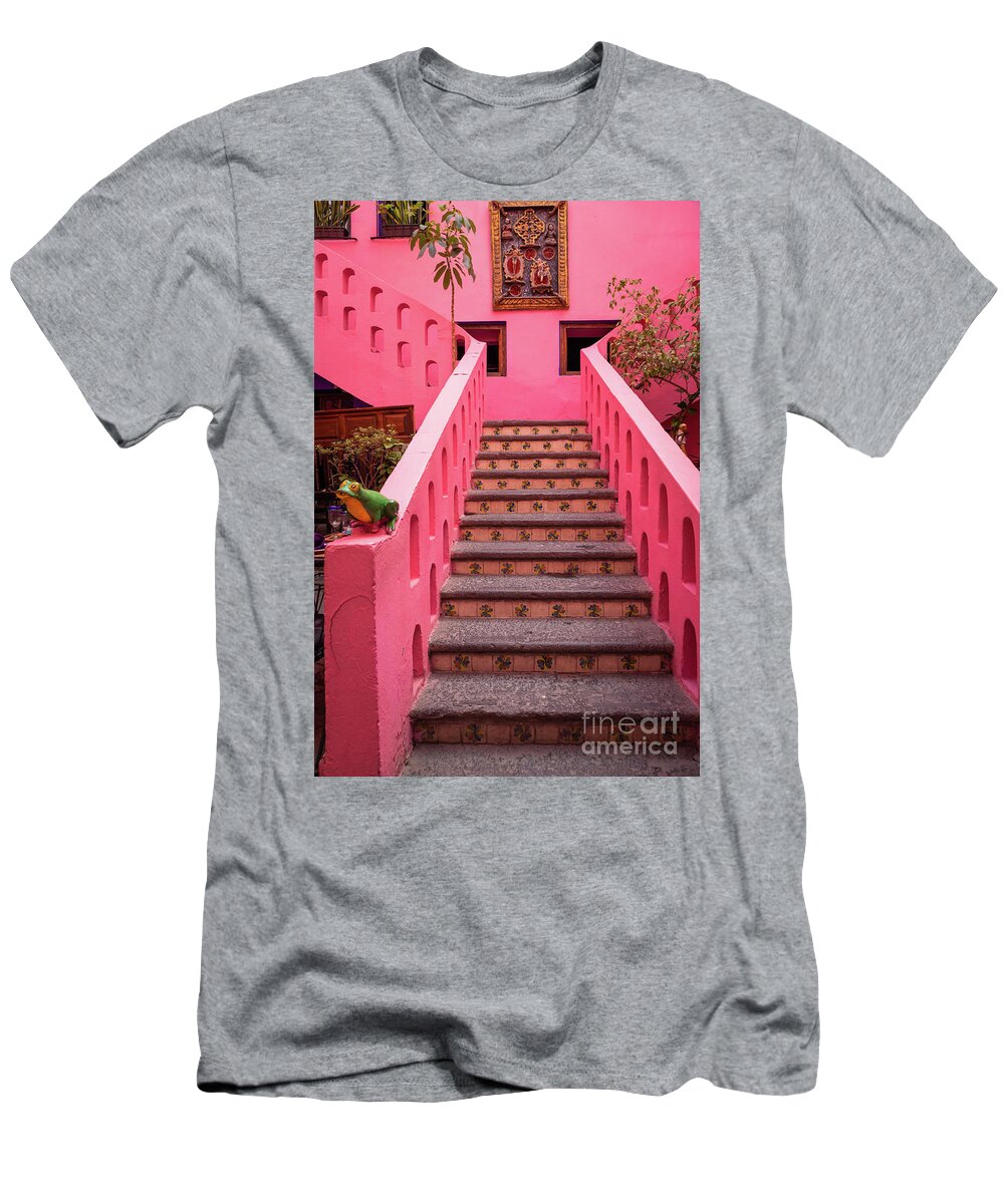 America T-Shirt featuring the photograph Mexican Staircase by Inge Johnsson