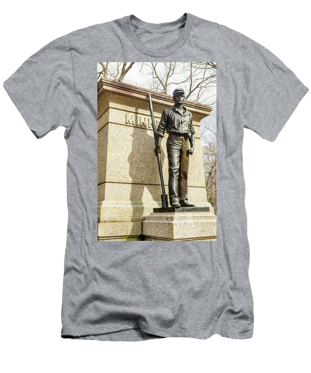 Shiloh National Military Park T-Shirt featuring the photograph Minnesota Monument at Shiloh by Joe Kopp