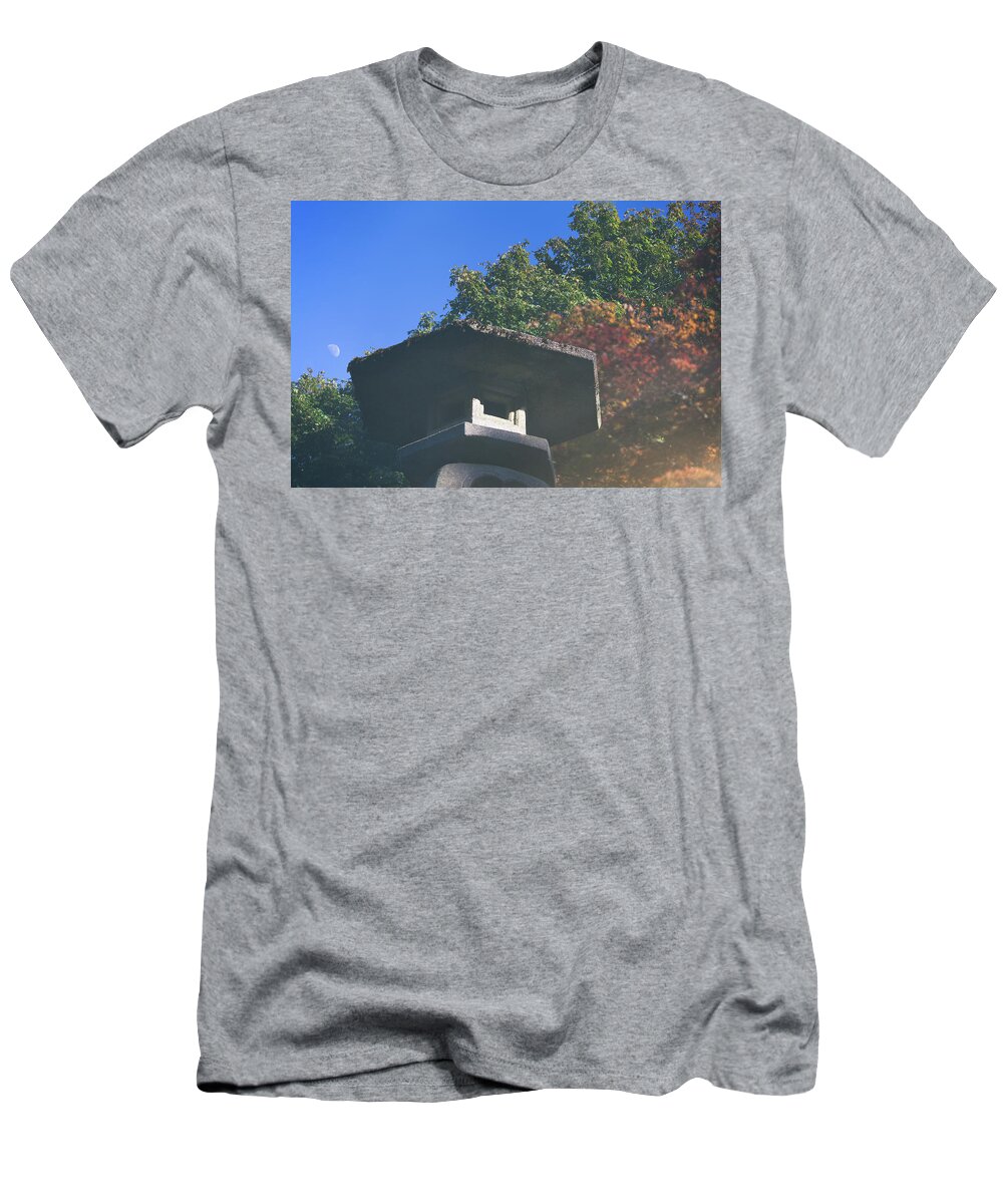 Japanese Garden T-Shirt featuring the photograph Moonrise by Briand Sanderson