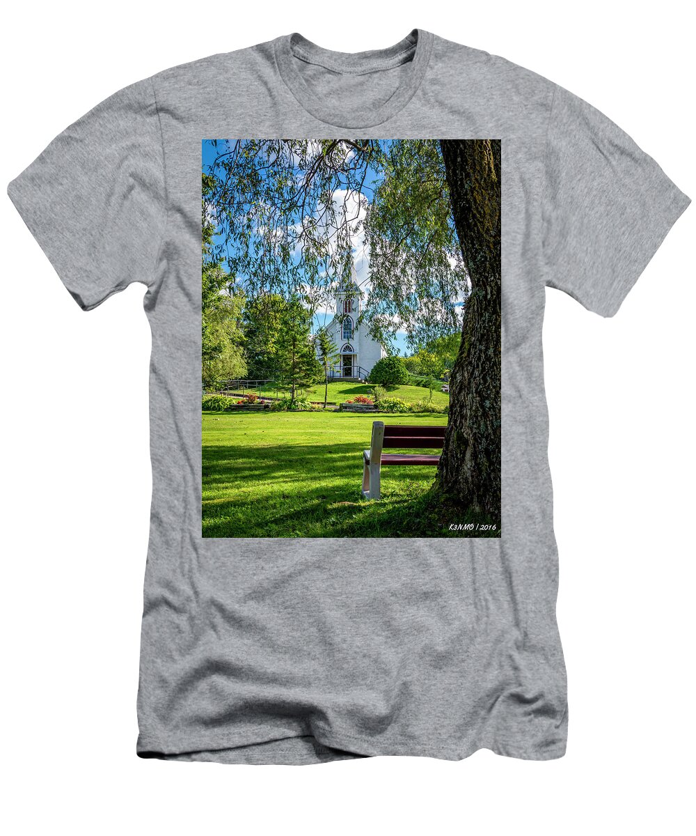 Cape Breton T-Shirt featuring the photograph Mother of Sorrows Pioneer Shrine by Ken Morris