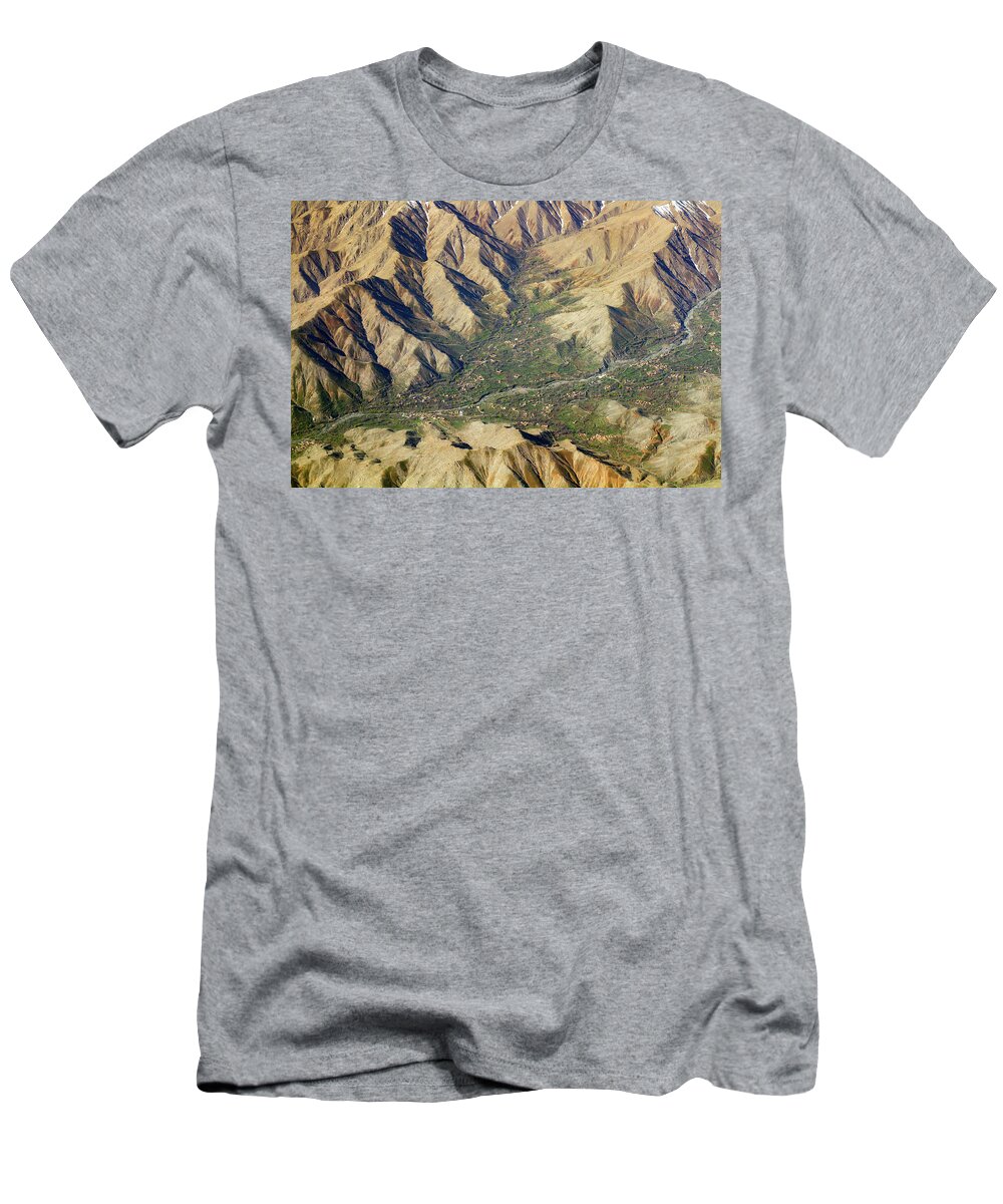 Steven Green Photography T-Shirt featuring the photograph Mountain Valley Village by SR Green