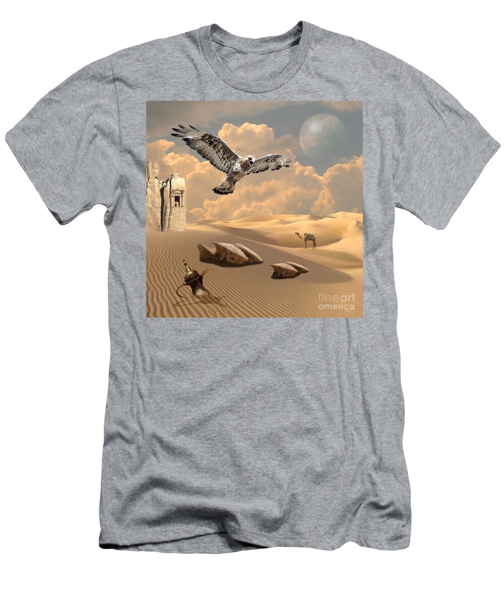 Desert T-Shirt featuring the digital art Mystica of desert by Alexa Szlavics