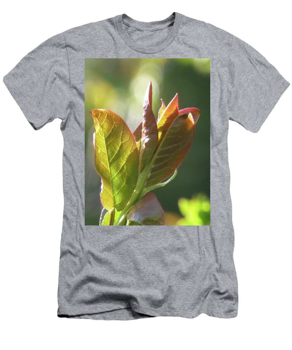 Leaves T-Shirt featuring the photograph New Chokecherry Leaves by Cris Fulton