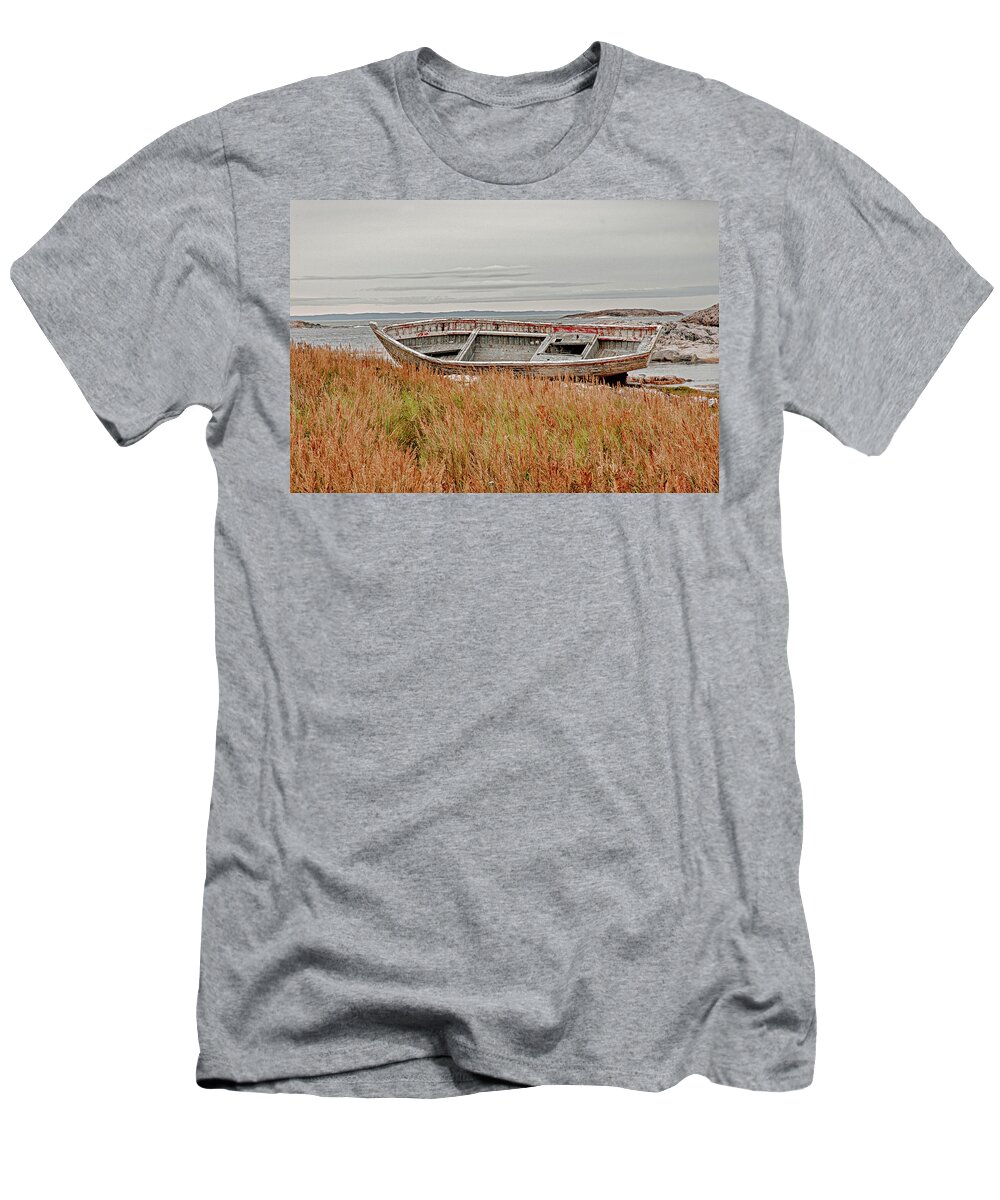 Newfoundland T-Shirt featuring the photograph Newfoundland boat by Minnie Gallman