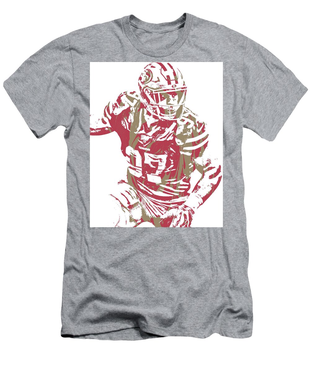 San Francisco 49ers Uniform Patches T-Shirt by Joe Hamilton - Pixels
