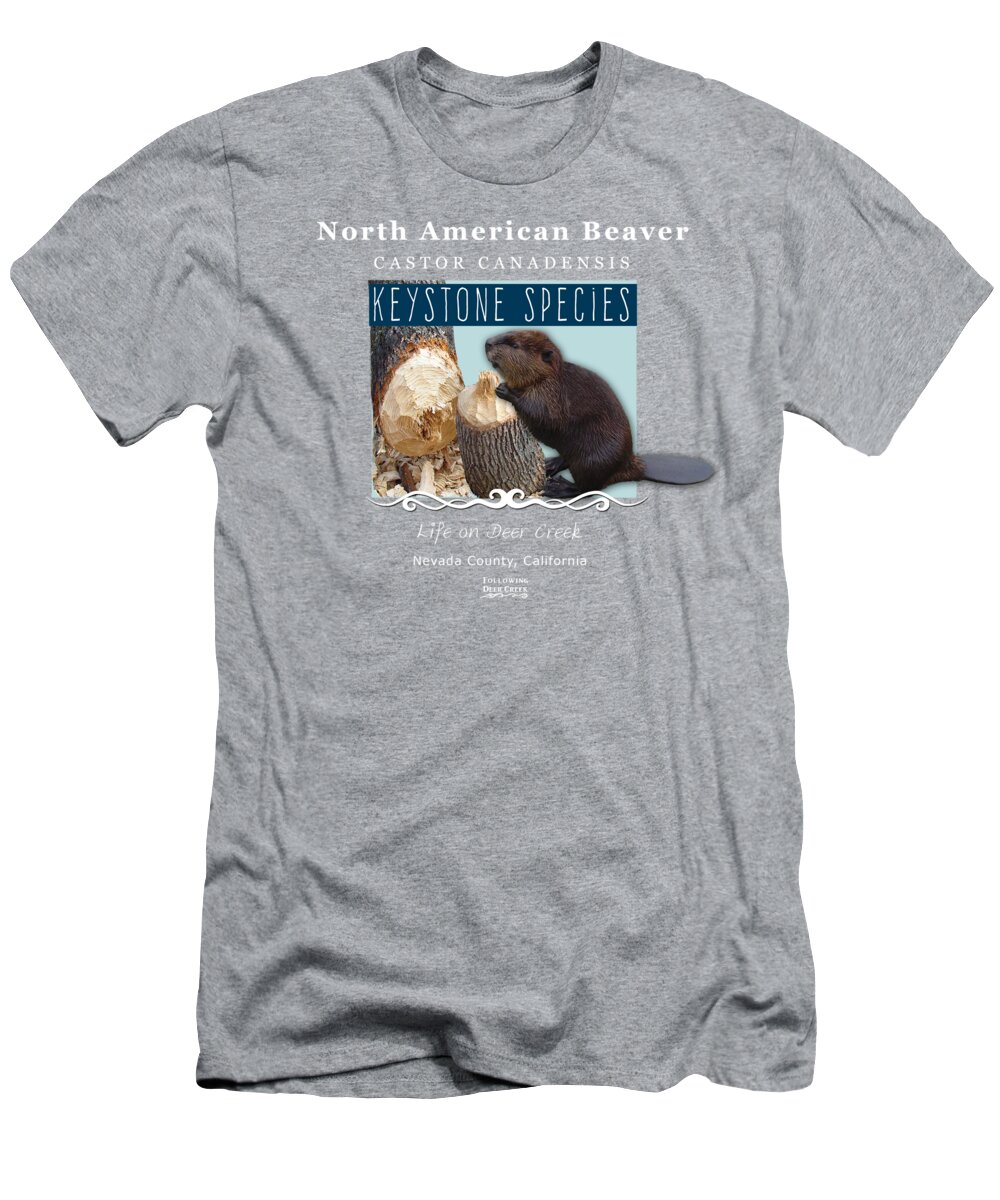 Castor Canadensis T-Shirt featuring the digital art North American Beaver by Lisa Redfern