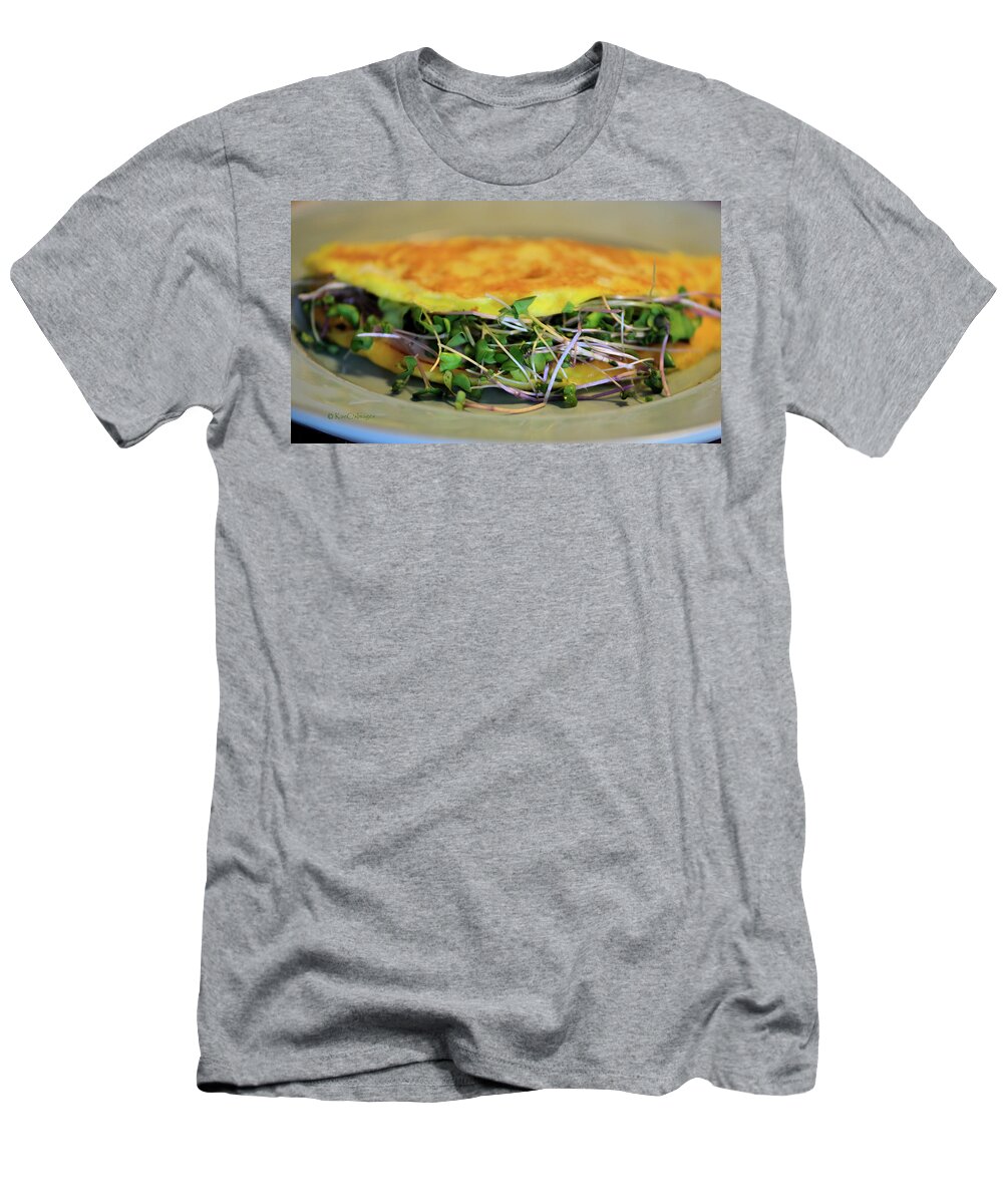 Food T-Shirt featuring the photograph Omelette With Sprouts by Kae Cheatham