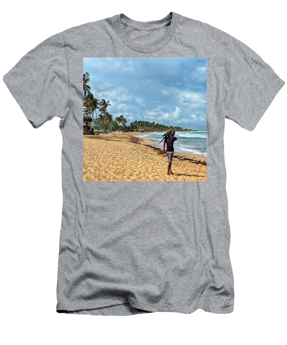 Punta Cana T-Shirt featuring the photograph Palm Tree Paradise by Portia Olaughlin