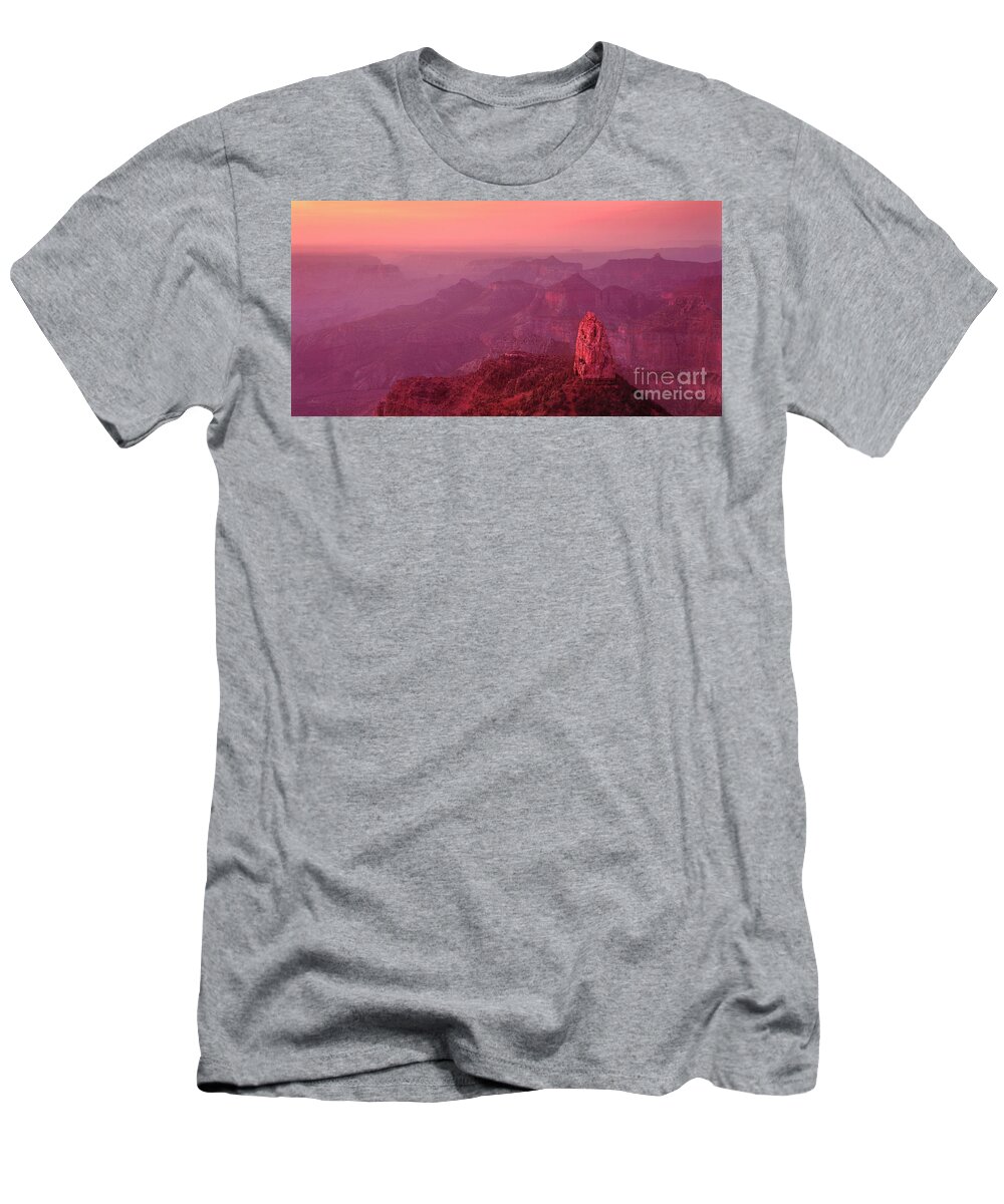 Landscape T-Shirt featuring the photograph Panorama Pre-dawn at Point Imperial Grand Canyon National Park by Dave Welling