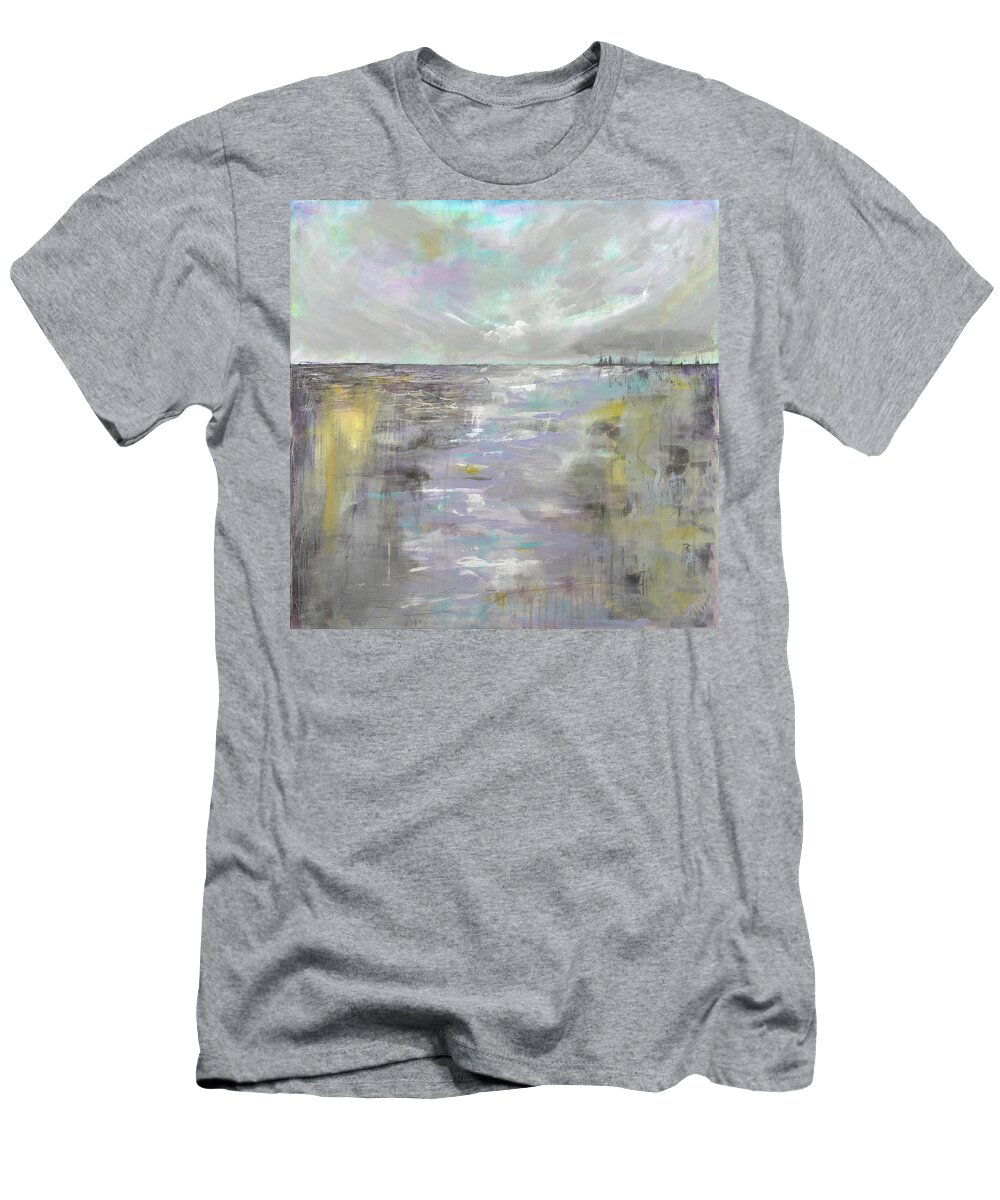 Perfect T-Shirt featuring the painting Perfect Storm by Theresa Marie Johnson
