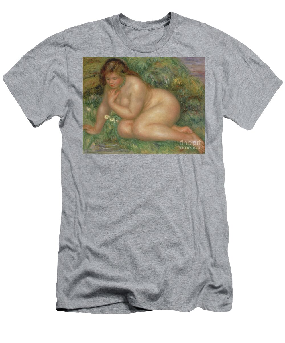 Psyche T-Shirt featuring the painting Psyche, circa 1910 by Pierre Auguste Renoir