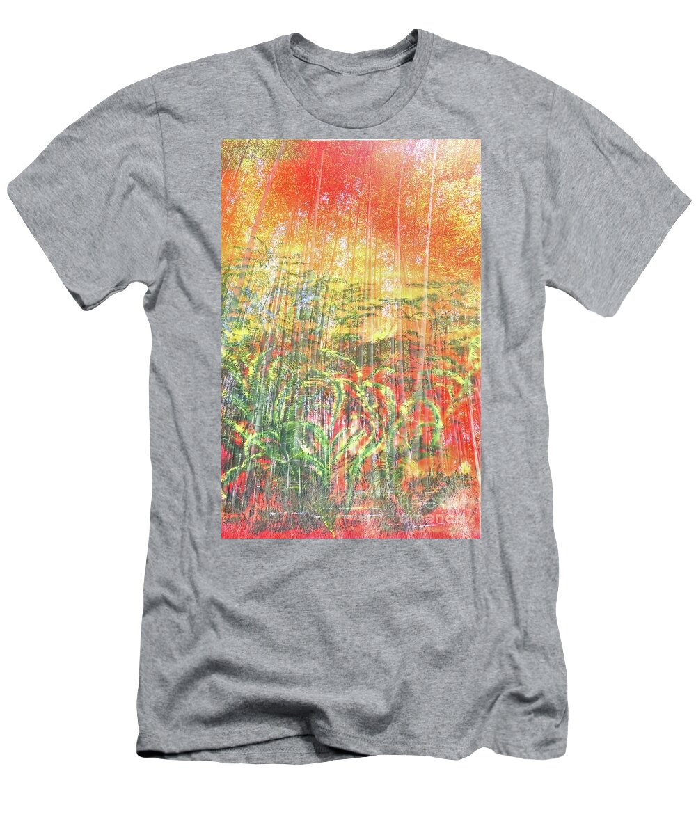 Aina T-Shirt featuring the painting Puna Jungle by Michael Silbaugh