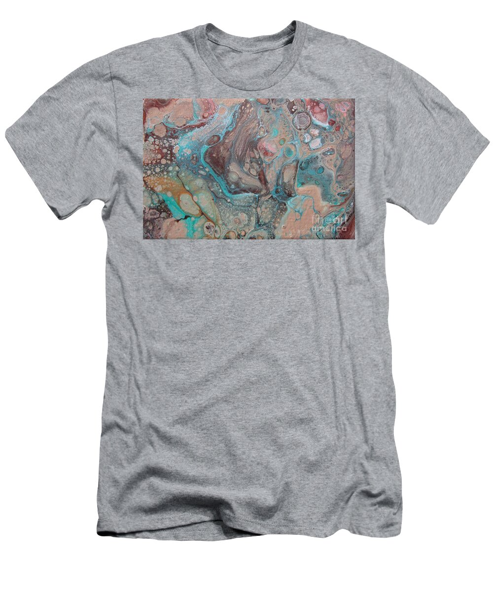 Quartz T-Shirt featuring the painting Quartz by Deborah Ronglien