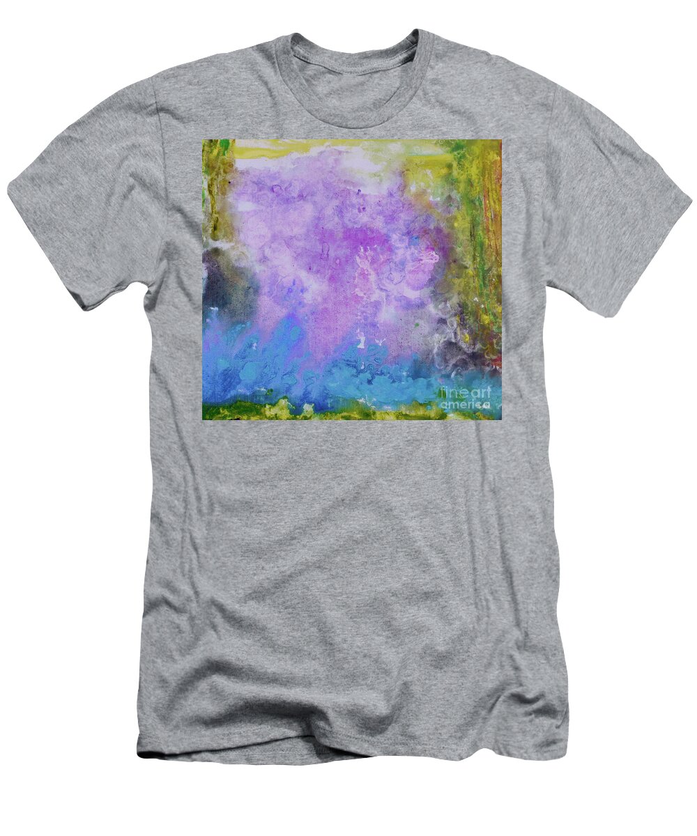River T-Shirt featuring the painting River Dreams detail by Alys Caviness-Gober