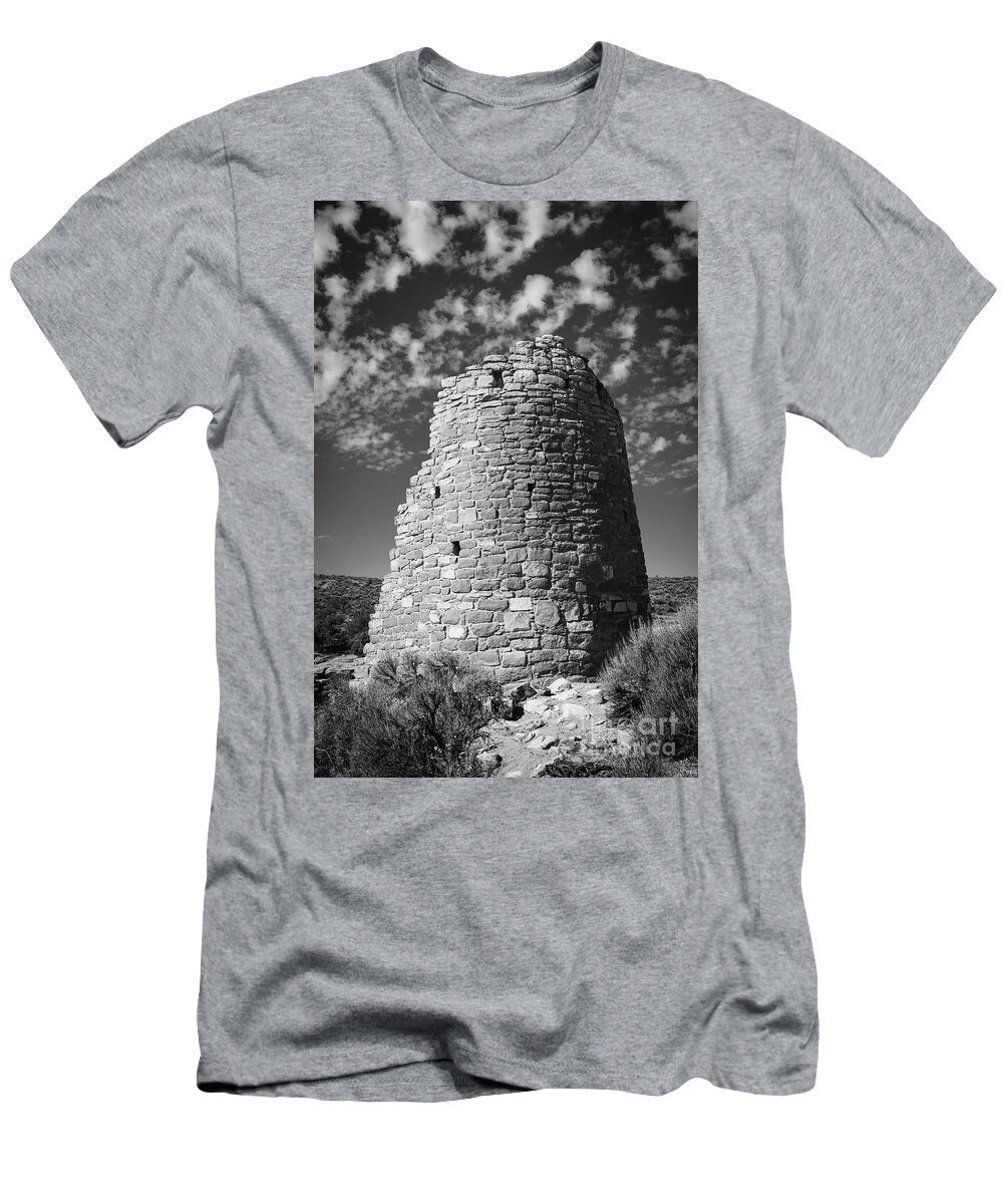 Four Corners 2018 T-Shirt featuring the photograph Round Tower by Jeff Hubbard