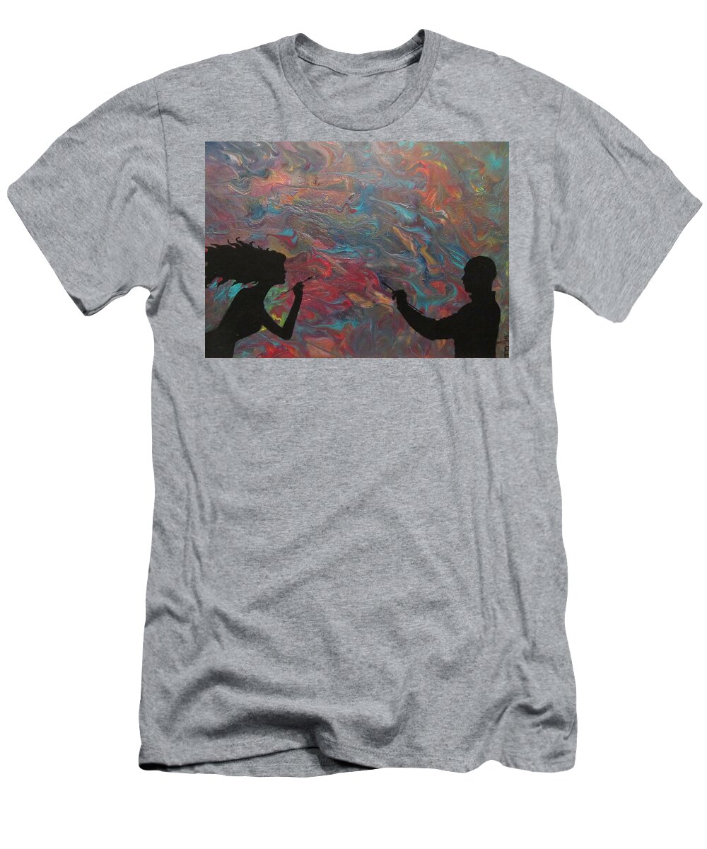Conceptual Art T-Shirt featuring the painting Sacred Union by Tammy Oliver