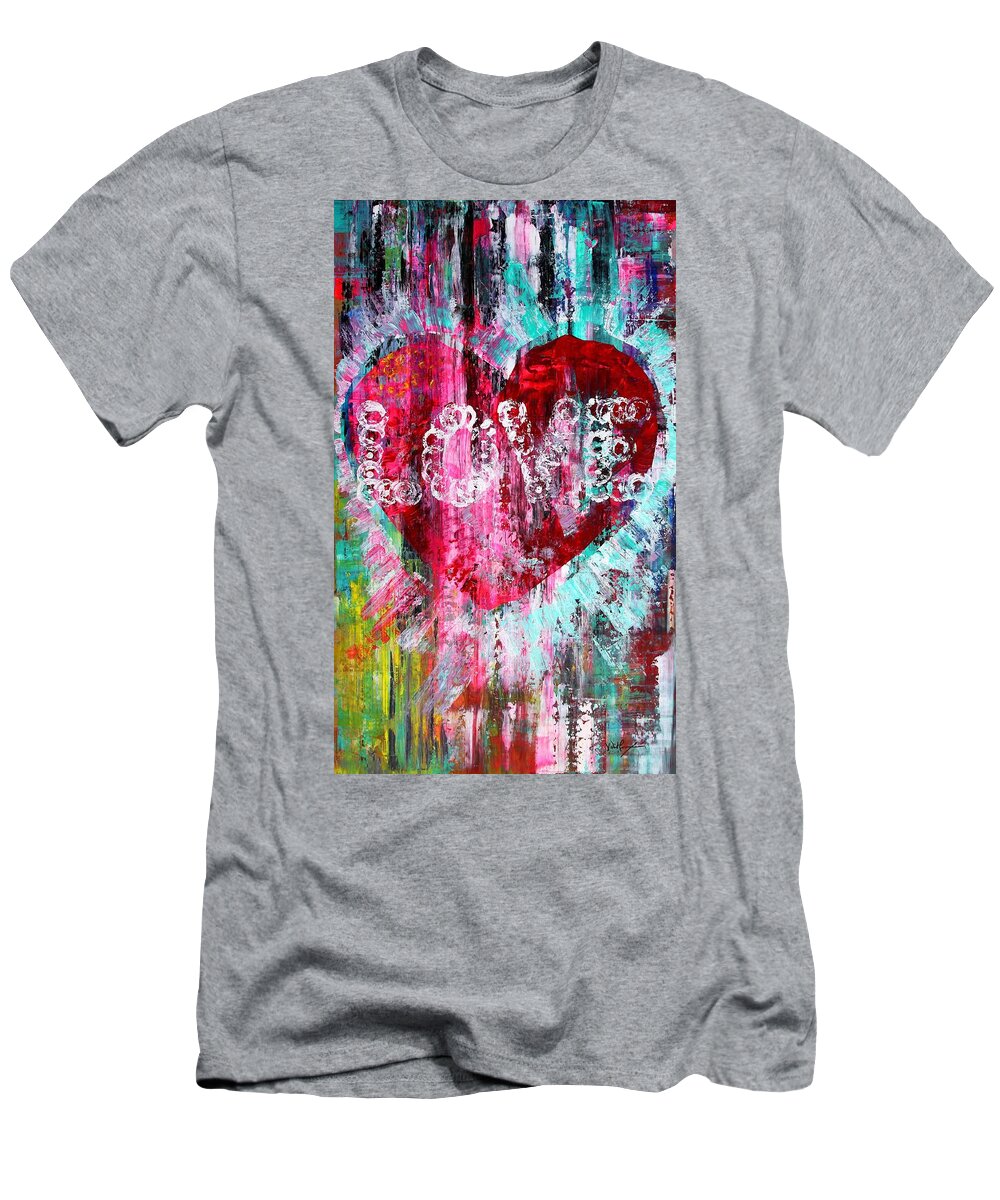 Love T-Shirt featuring the painting Saint Valentine's Day by J Vincent Scarpace