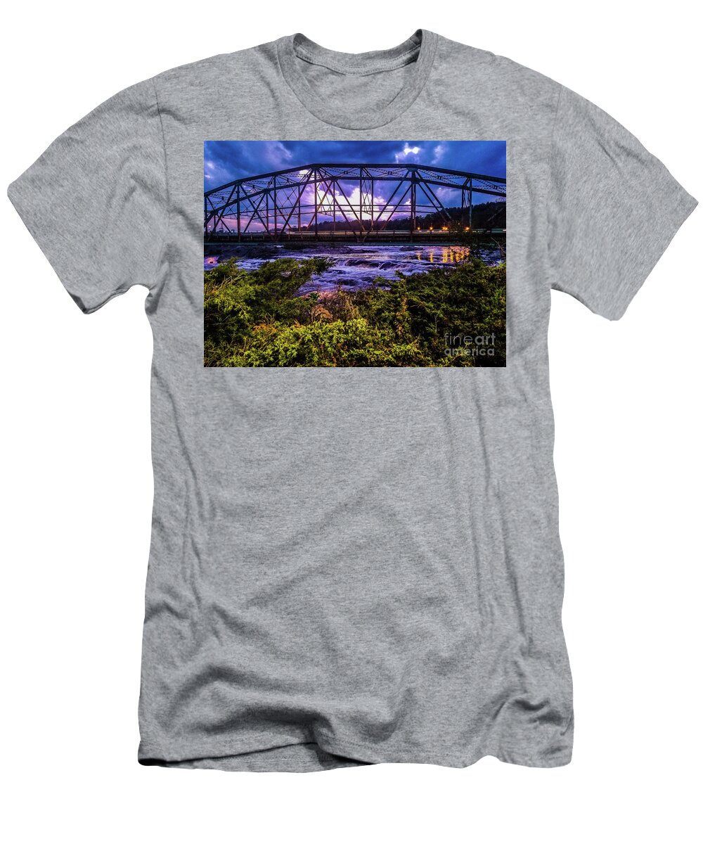 Architecture T-Shirt featuring the photograph Sea Dog Brew Pub Bridge by Elizabeth M