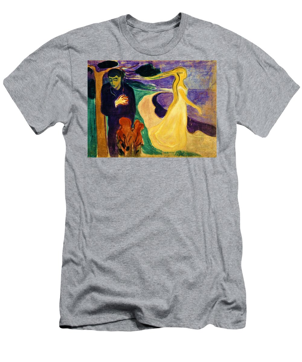 Edvard Munch T-Shirt featuring the painting Separation - Digital Remastered Edition by Edvard Munch