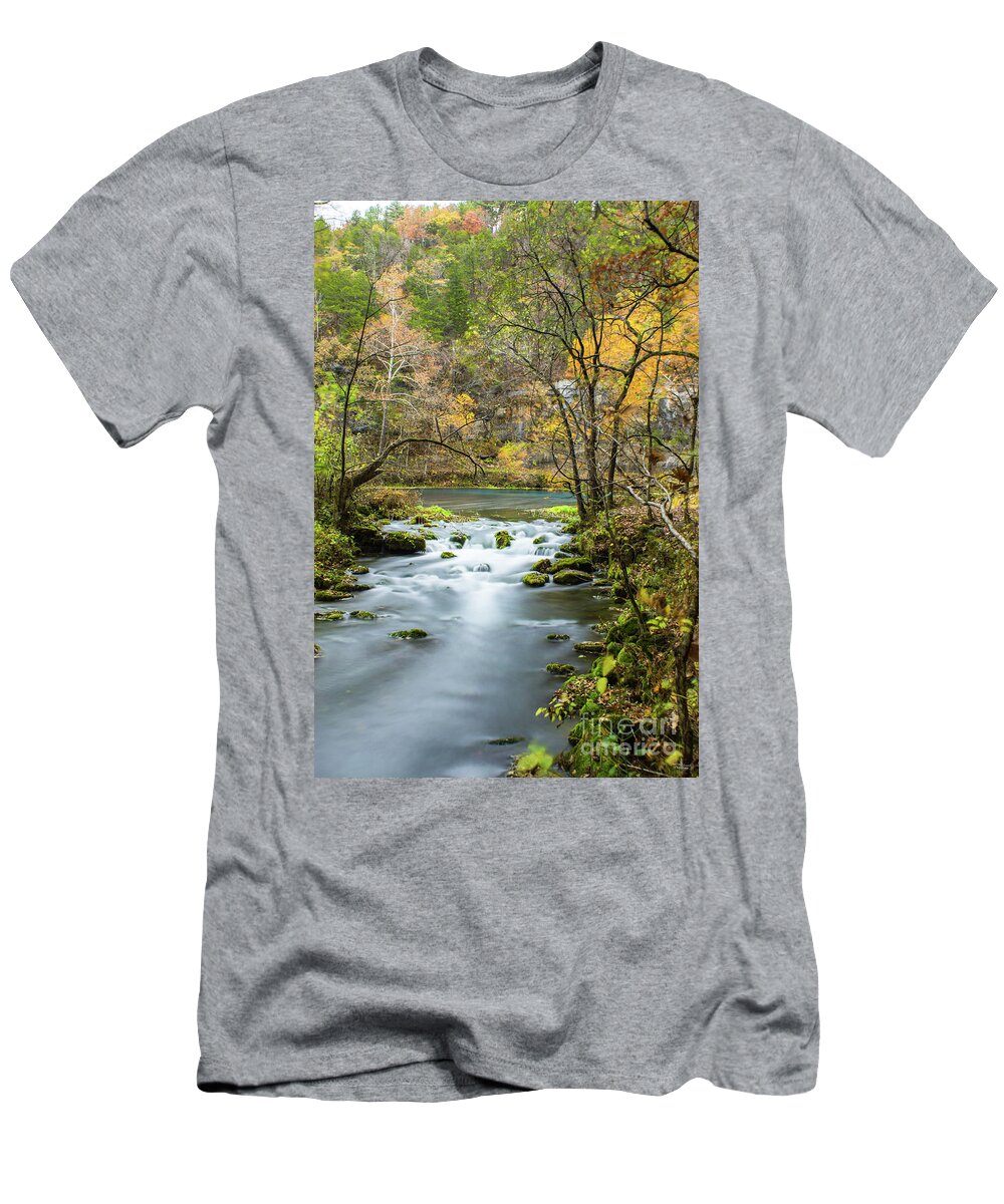 Creek T-Shirt featuring the photograph Slow Down At Alley by Jennifer White