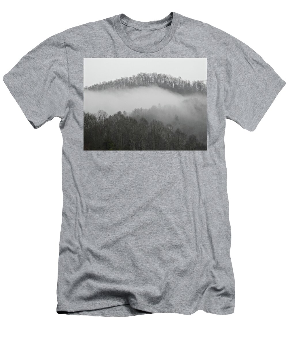 Smoky T-Shirt featuring the photograph Smoky Mountains by Kathy Ozzard Chism