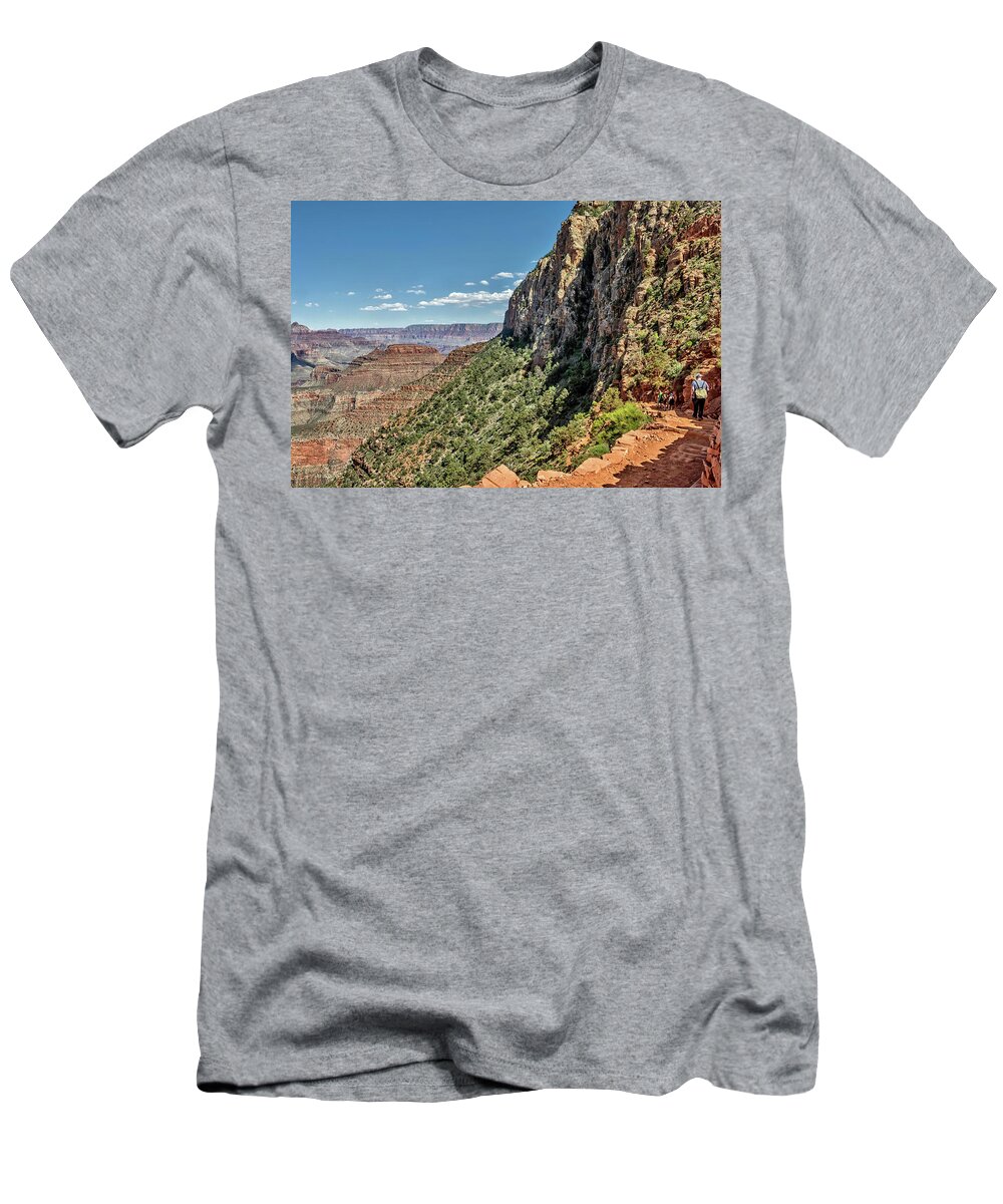 Grand Canyon National Park T-Shirt featuring the photograph South Kaibab Trail 46 by Marisa Geraghty Photography