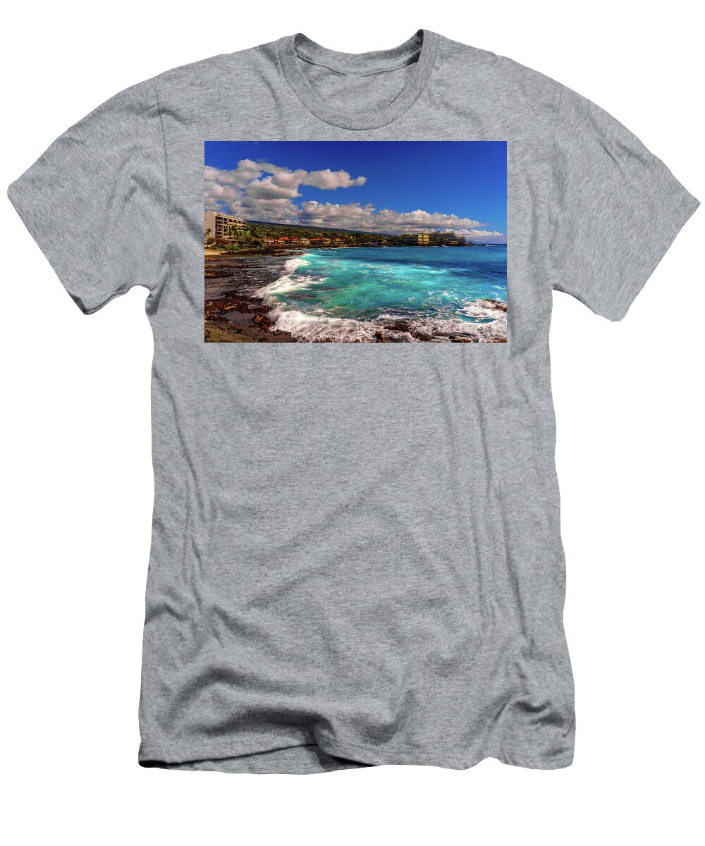 Hawaii T-Shirt featuring the photograph Southern View of the Shore by John Bauer