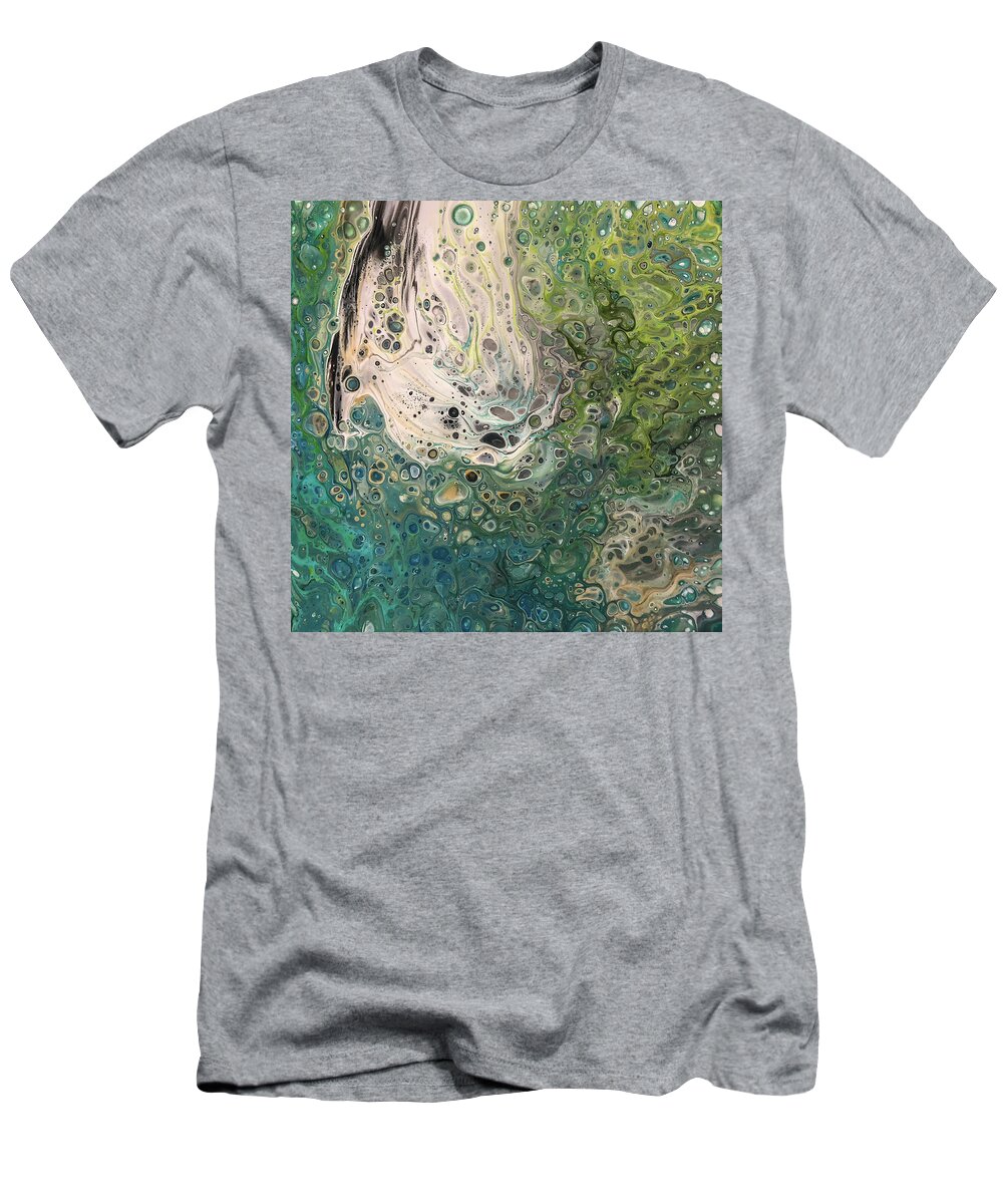 Acrylic T-Shirt featuring the painting Submerged by Teresa Wilson