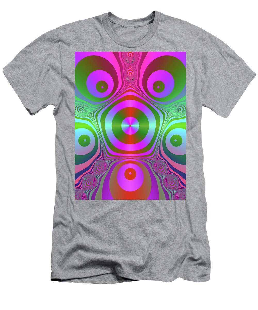 Fractal T-Shirt featuring the digital art Summer of Love II by Bernie Sirelson