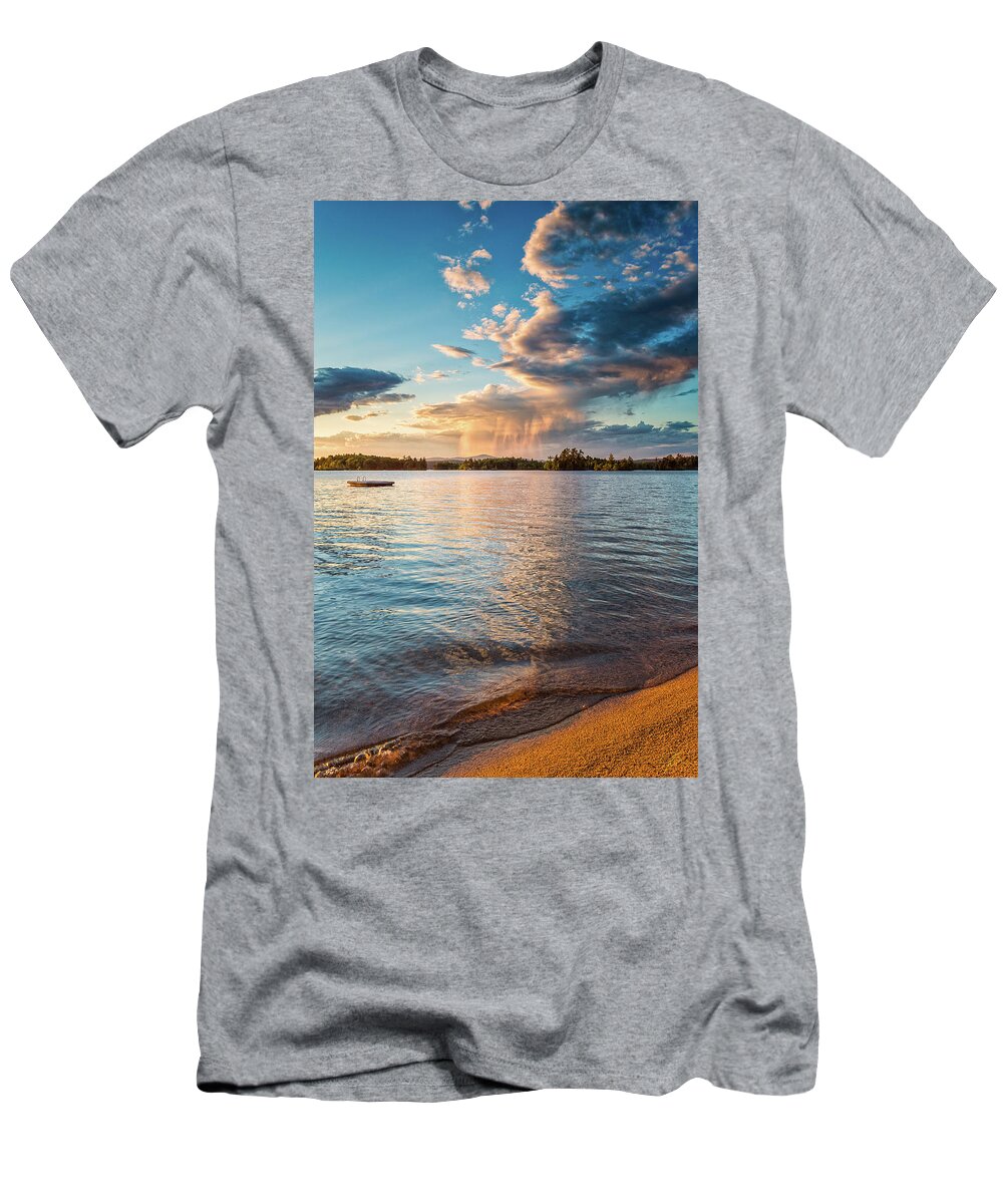 Alton T-Shirt featuring the photograph Summer Shower by Jeff Sinon