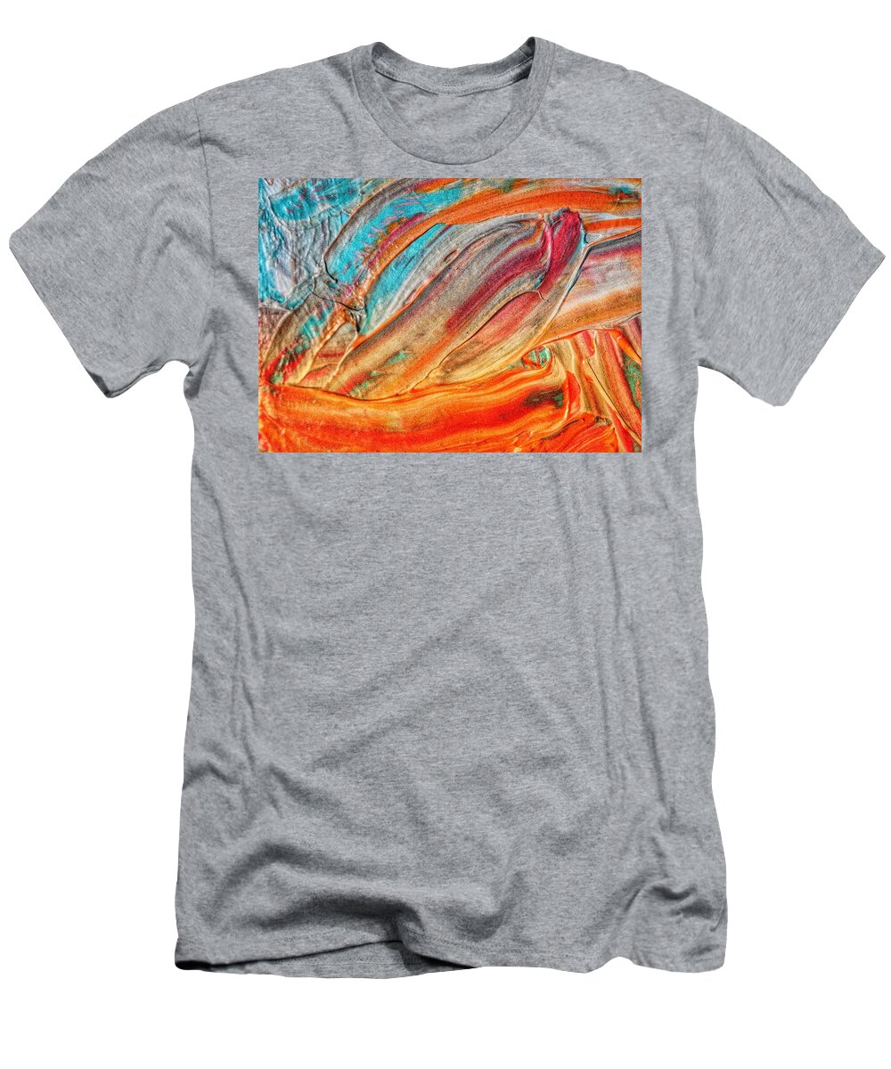 Acrylics Painting T-Shirt featuring the painting Summer Sunset by Bonnie Bruno