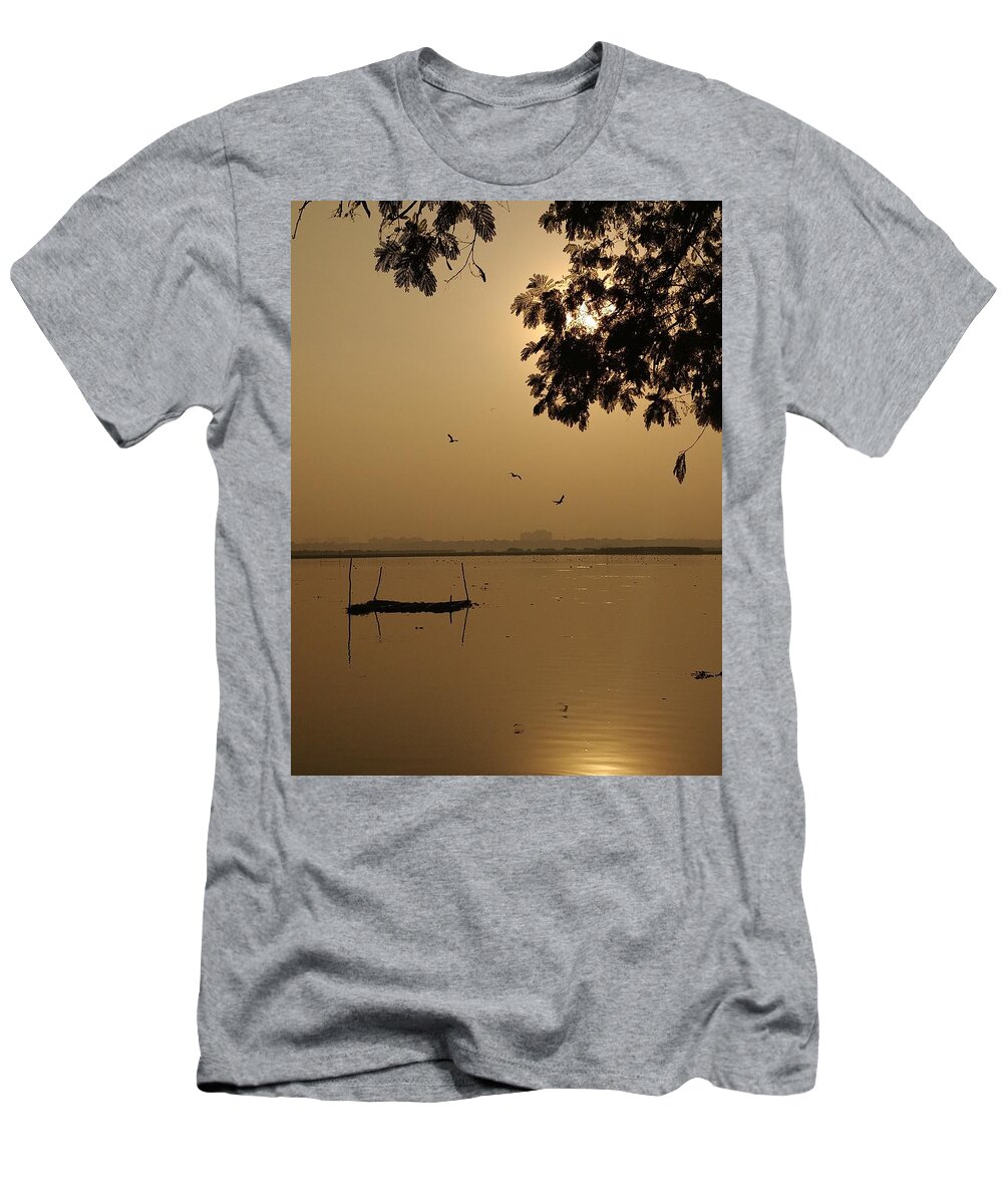 Sunset T-Shirt featuring the photograph Sunset by Priya Hazra