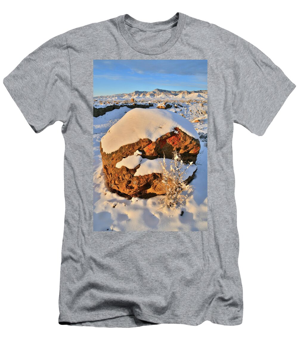 Book Cliffs T-Shirt featuring the photograph Sunwet Along 25 Road in the Book Cliffs by Ray Mathis