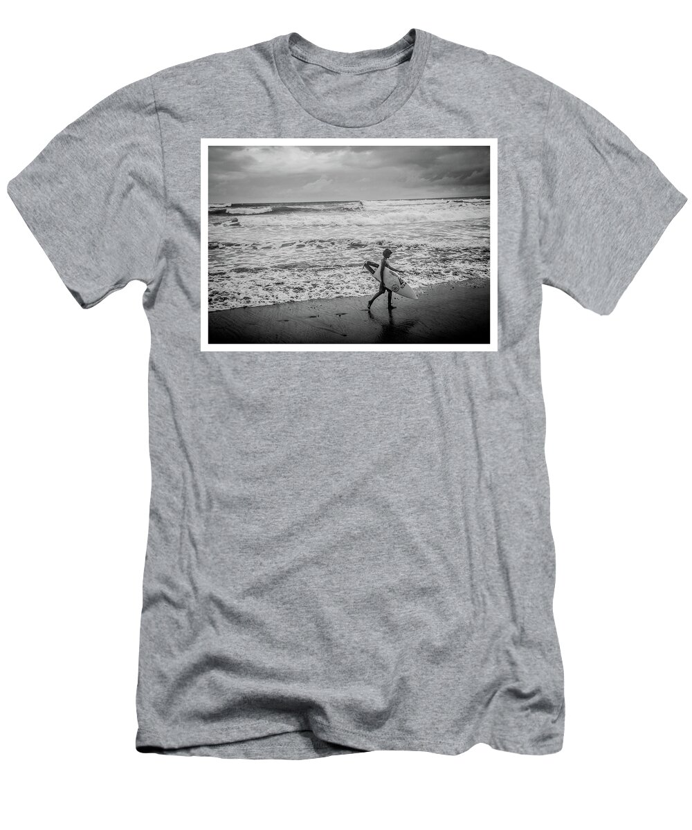 Surfer T-Shirt featuring the photograph Surfer Boy by Tito Slack