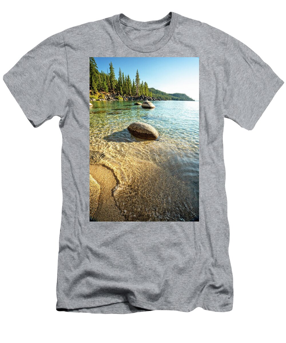 Landscape T-Shirt featuring the photograph Tahoe Blues 14 by Ryan Weddle