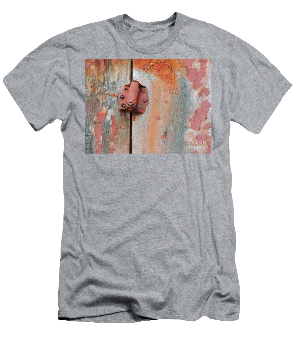 Rusty Hinge T-Shirt featuring the photograph Test of Time by Julie Rauscher