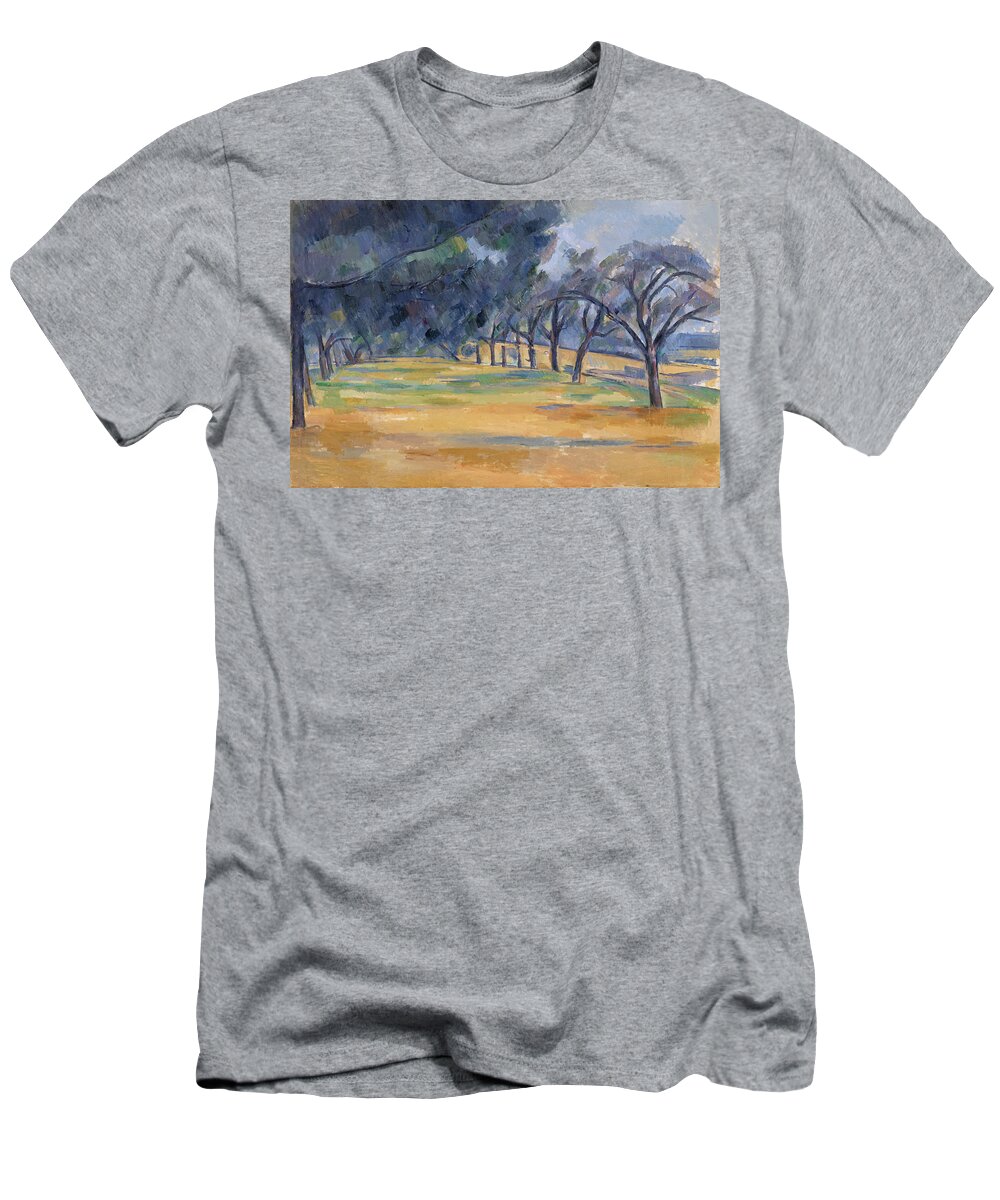 Paul Cezanne T-Shirt featuring the painting The Allee at Marines by Paul Cezanne