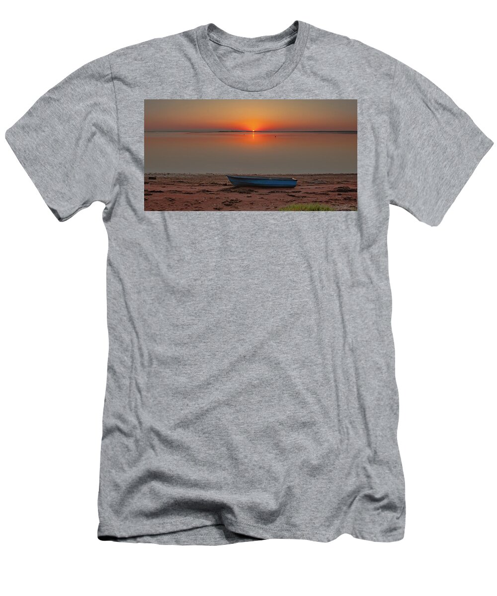 Ocean T-Shirt featuring the photograph The Perfect Sunrise by Marcy Wielfaert