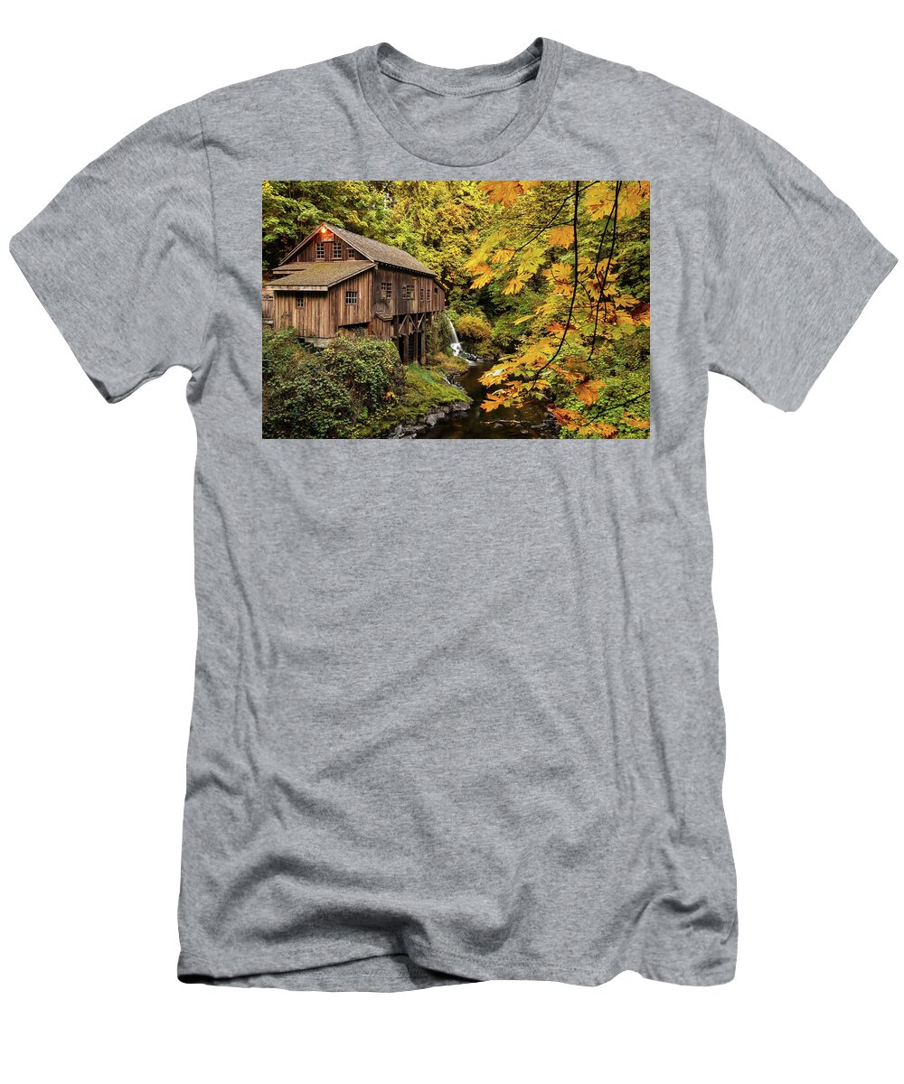 Washington T-Shirt featuring the photograph The Cedar Creek Grist Mill #1 by Patrick Campbell