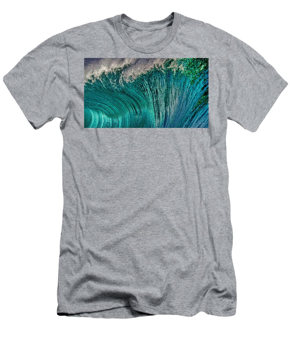 Water T-Shirt featuring the digital art The Crest by Russ Harris
