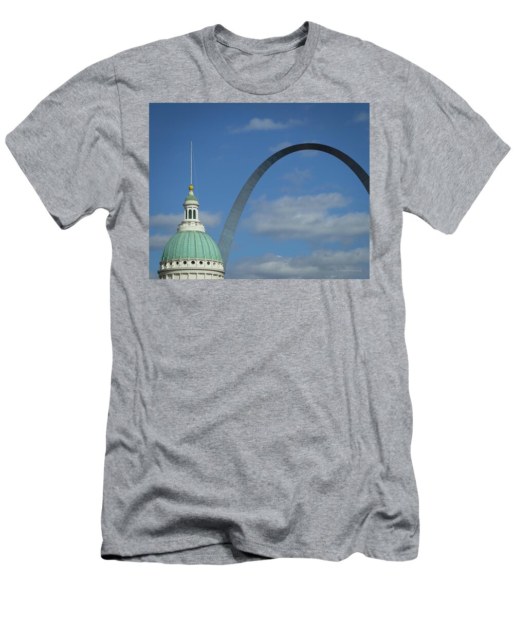 St. Louis T-Shirt featuring the photograph The Dome II by Al Griffin