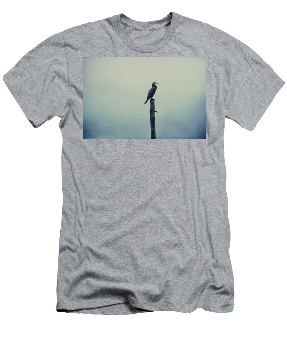 Great-cormorant T-Shirt featuring the photograph The Great Cormorant by Jaroslav Buna